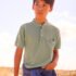 Boys Mao Collar Polo Shirt