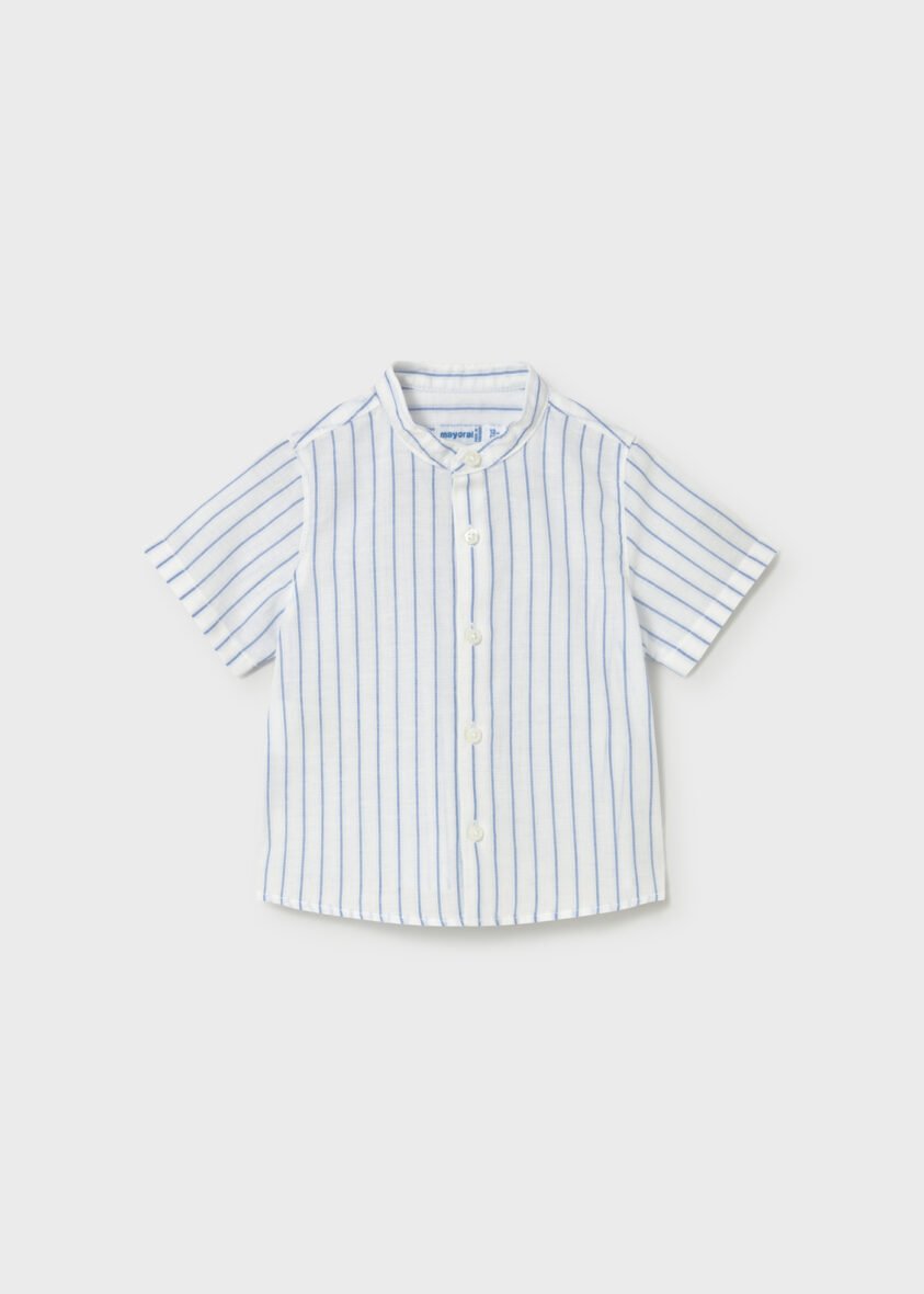 Shirt Linen Collar Mandarin