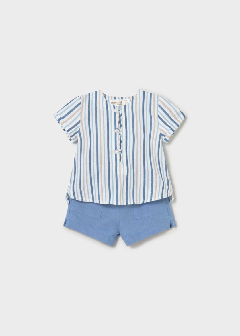 Set Trousers Short Shirt Striped