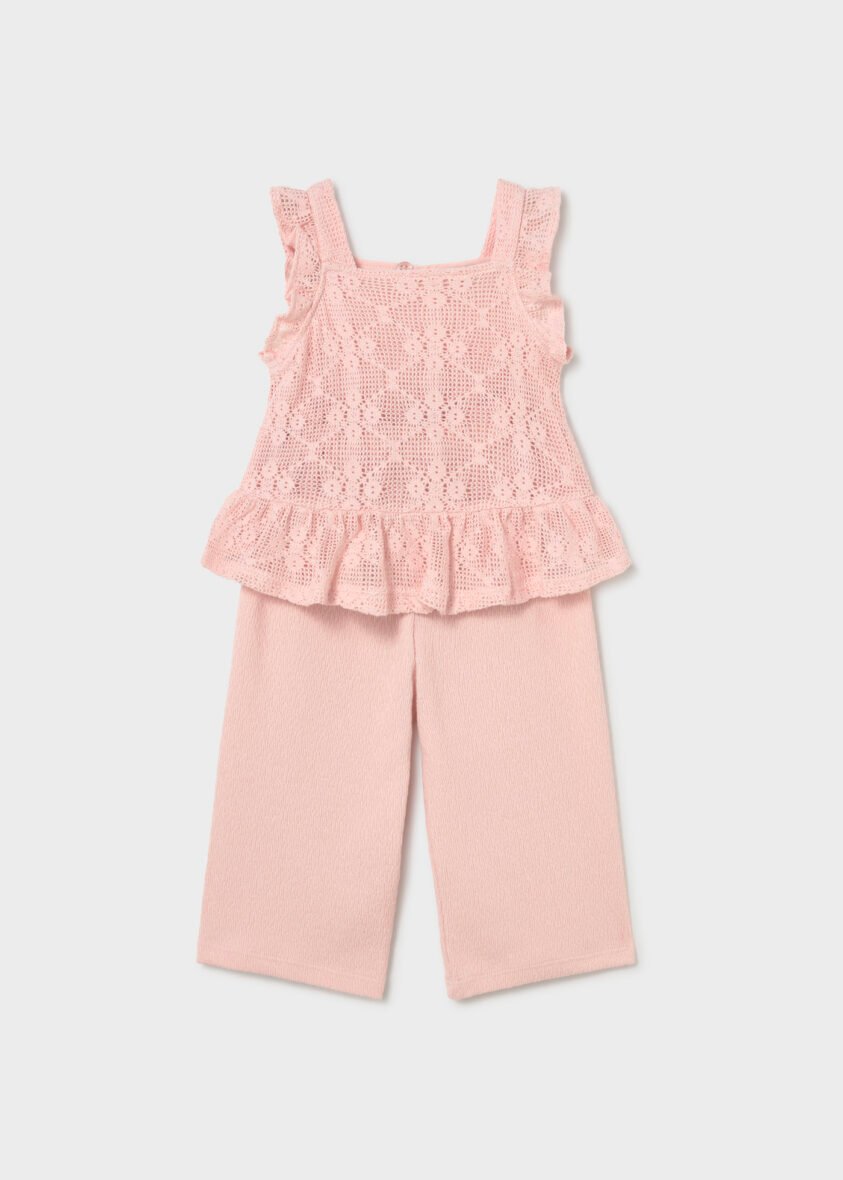 Set Trousers Top Crochet